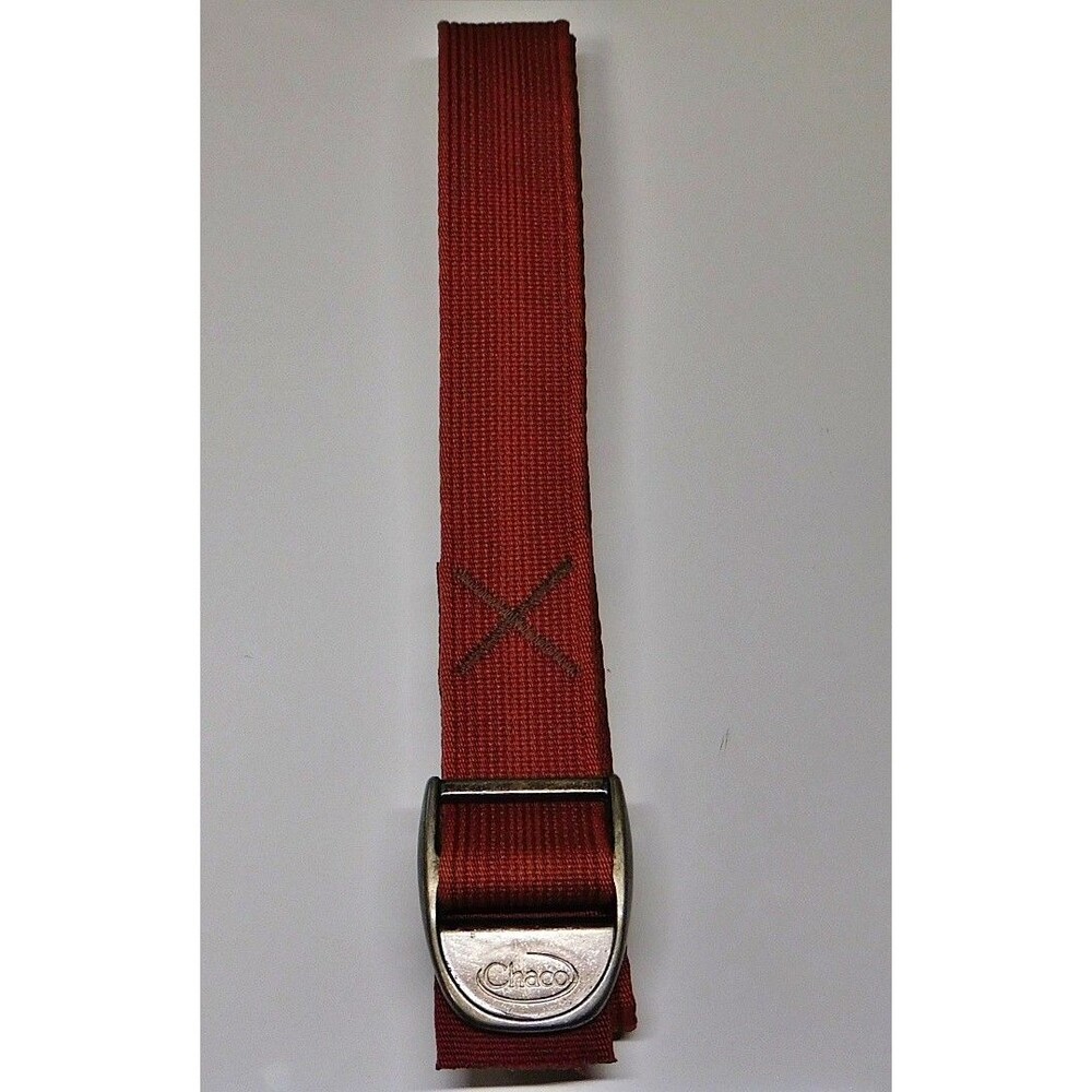 Chaco 1" Webbing Belt with Metal Cam Buckle - Rust Red / Maroon